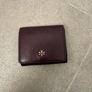 Tory Burch Purple Leather Wallet